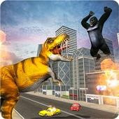 大猩猩粉碎城市King Kong Gorilla Dino Games最新手游游戏版